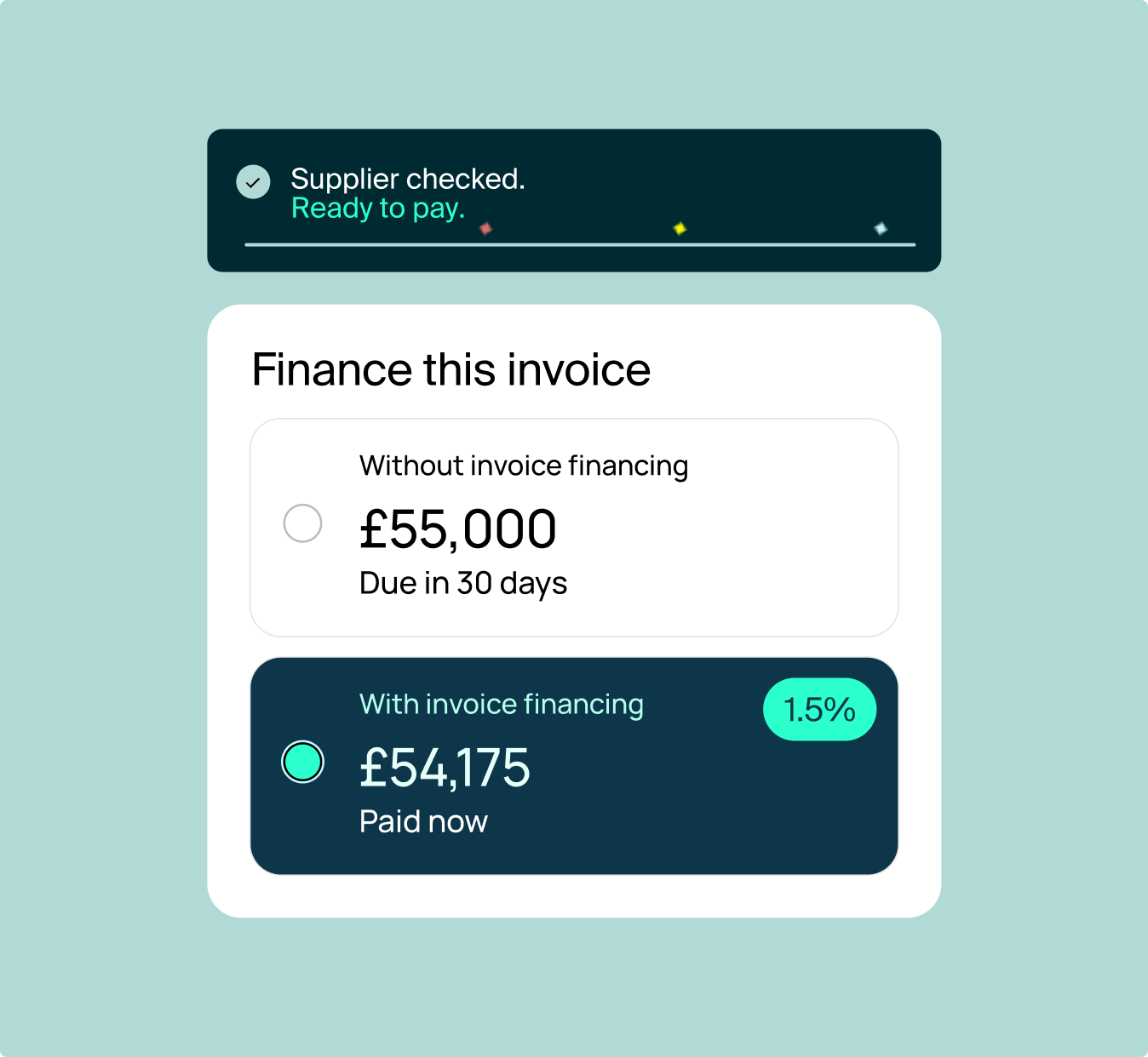 Unlock working capital from your invoices
